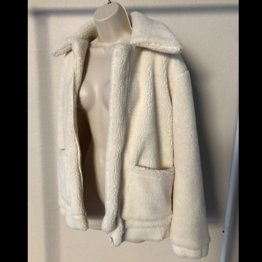 Faux Fur Cream Coat